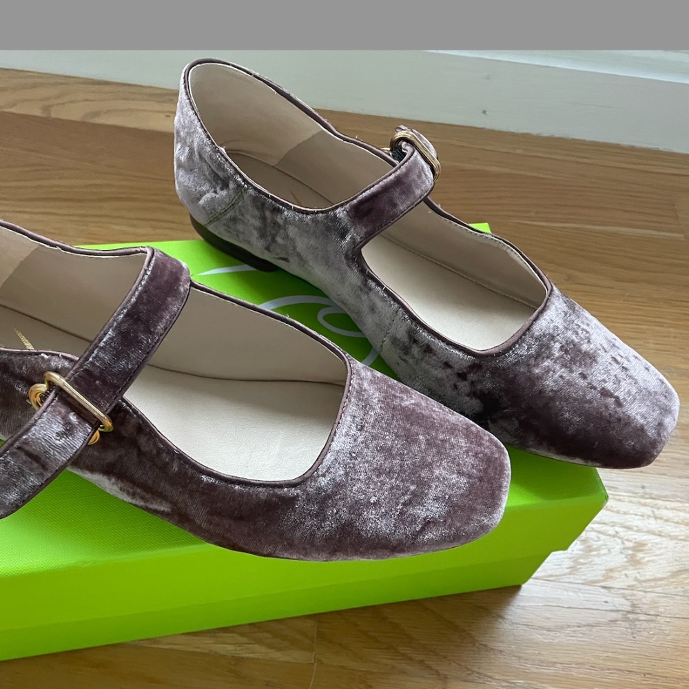 Sam Edelman Michaela Mauve Velvet Mary Jane